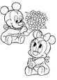 lamina para imprimir y colorear mickey mouse d&iacute;a de los enamorados
